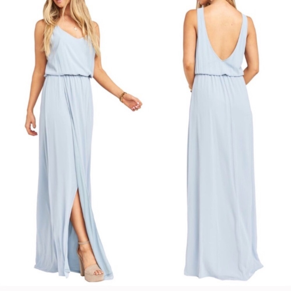SMYM Kendall Maxi Dress Steel Blue
